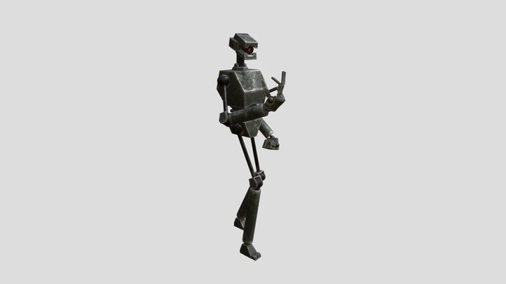 Scrap Bot 3D Model