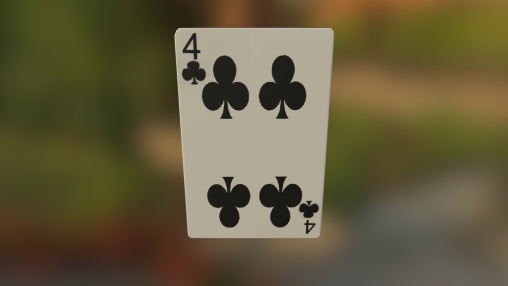 4 of Clubs (Alternate Back Texture)