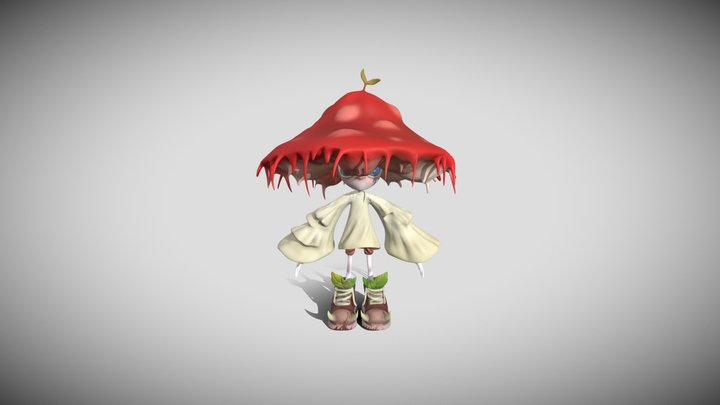 Camila Garavito Modelo Pintado 3D Model