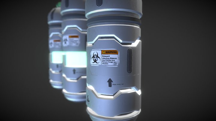 Bio Weapon Canisters 3D Model