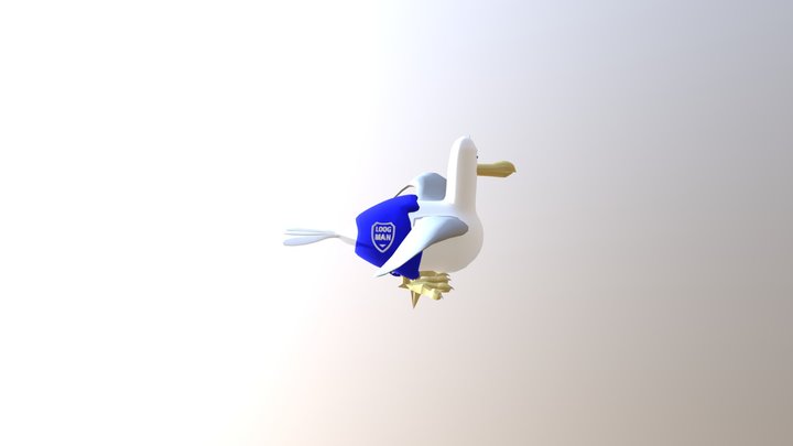 Seagull-geanimeerd+luier+logo2 3D Model