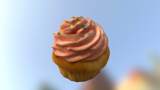 Cupcake_1_B 3D Model