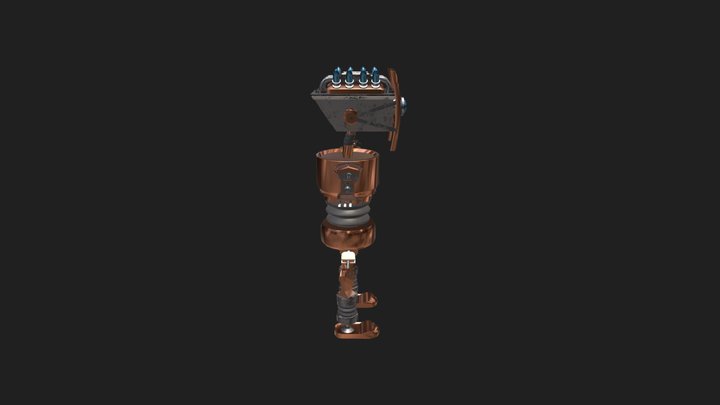 STEAMPUNK ROBOT 3D Model