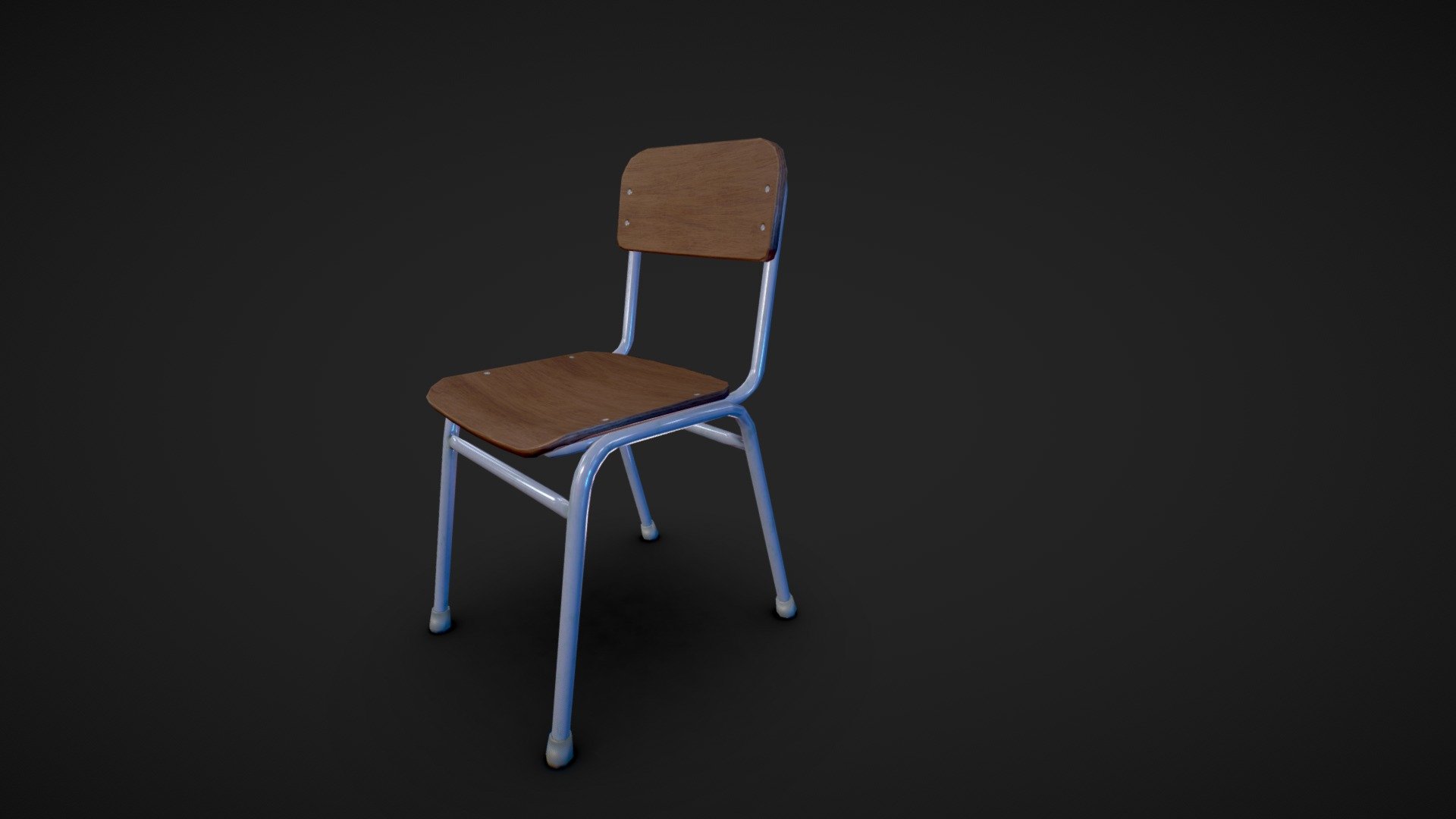 School Chair 3D model by Ramstein [03097ae] Sketchfab