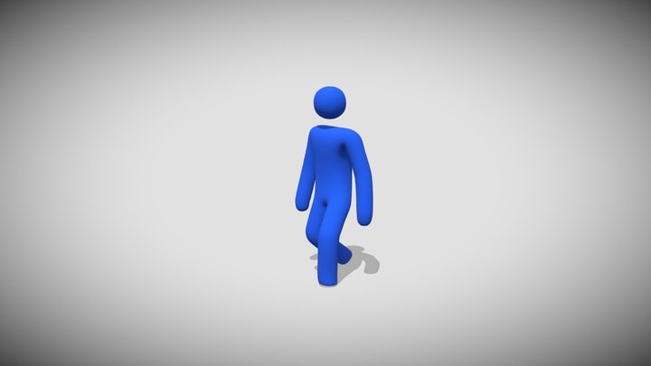 Stickman_figure_with_Rig 3D Model