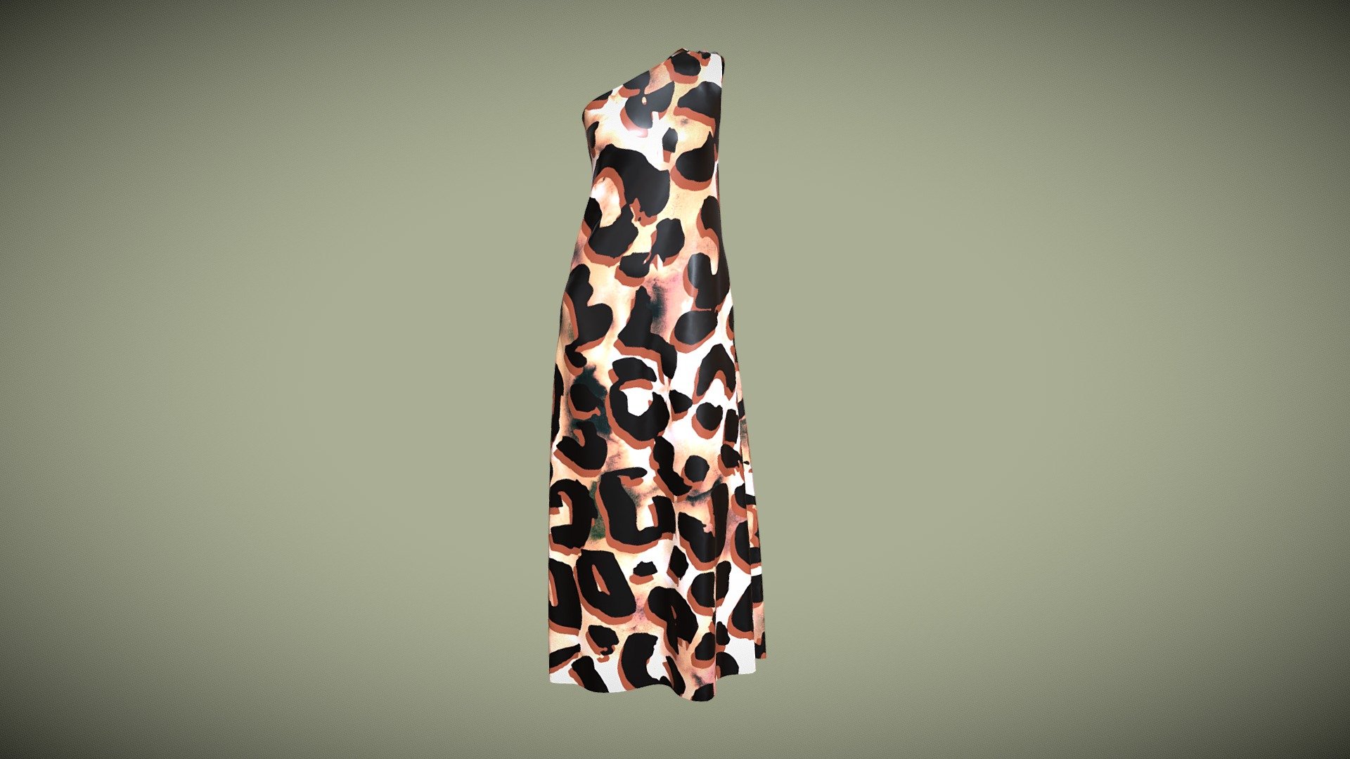 Girls' 3D Graphic Animal Leopard Skirt Set Clothing Set Long Sleeve 3D Print Fall Winter Active main image 1
