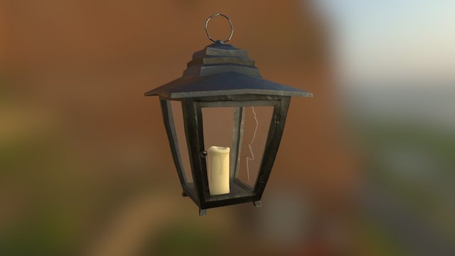 Candle Lantern 3D Model