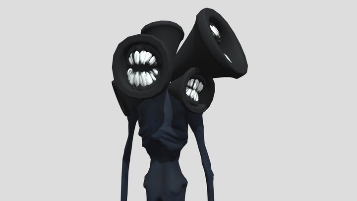 Dark Siren Head 3D Model