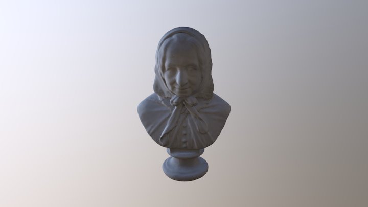 Buste of the writer Fredrika Bemer 3D Model