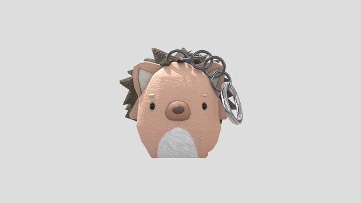 Low poly keychain 3D Model