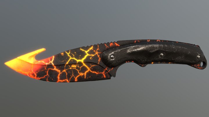 Gut Knife | Volcanic 3D Model