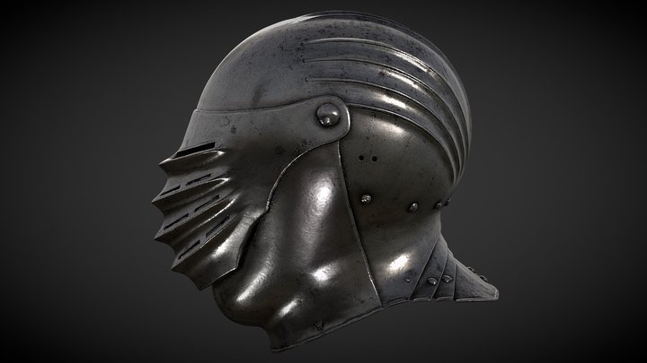 Maximilian Helmet 3D Model