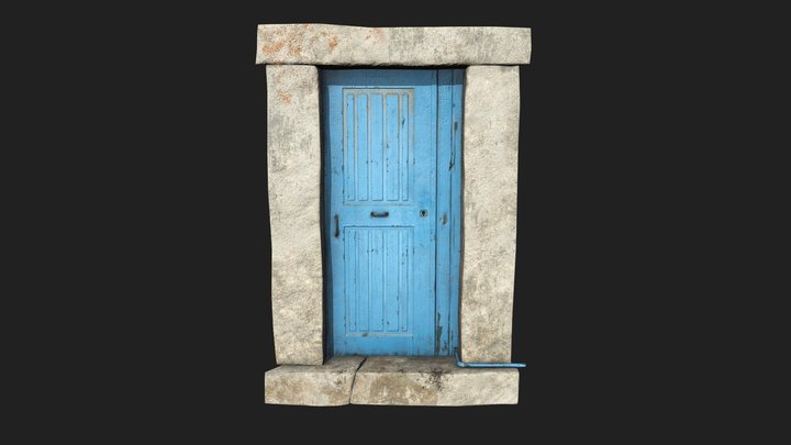 Blue Door 3D Model