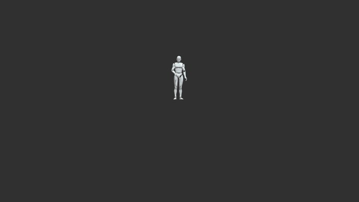 Coming_down_the_stairs_with_a_torch_v2 3D Model