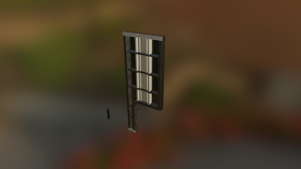 Scifi hangar wall wire | Modular