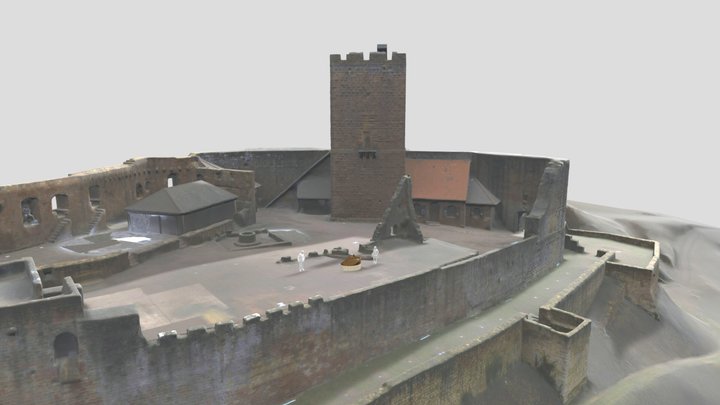 Bronze-Modell: Burg Landeck 3D Model