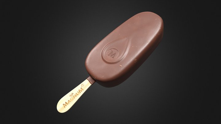 Magnum Ice Cream PBR 3D Model