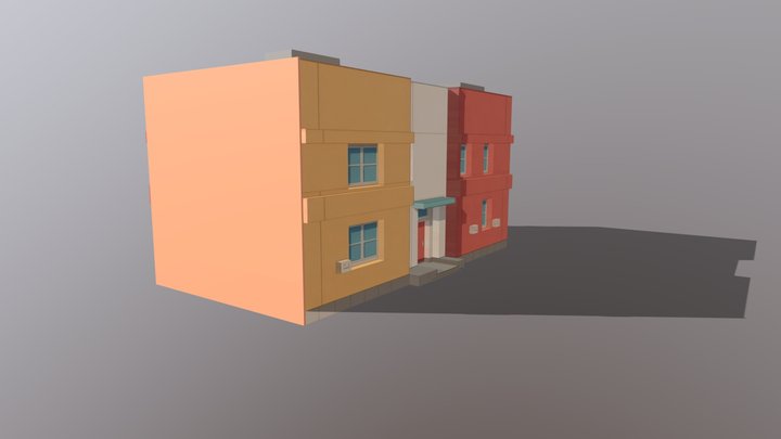 apartment building 3 3D Model