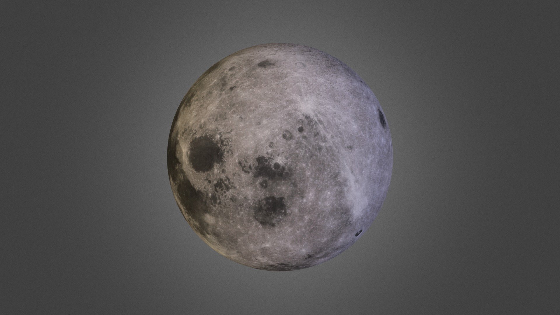 Moon W Bkgrnd - 3D model by modestmouser [0310505] - Sketchfab