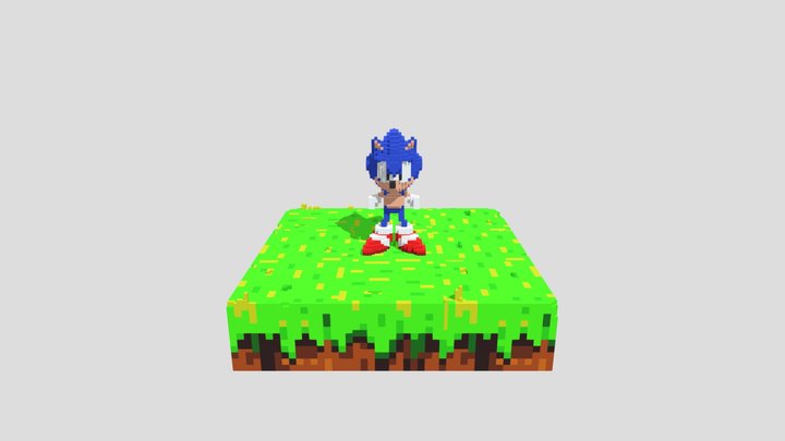 Another Sonic uploaded by contributor - copy 1 3D Model
