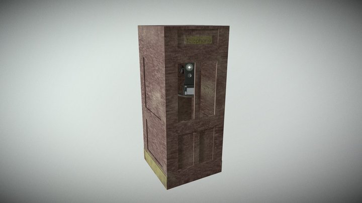 Phone Booth 3D Model