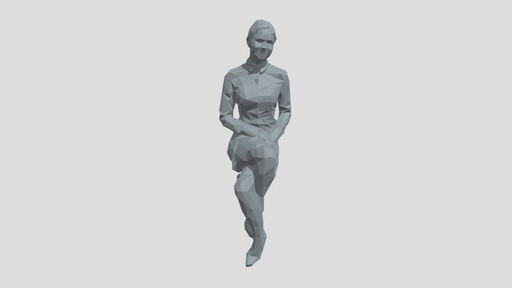 Lowpoly Female Sitting
