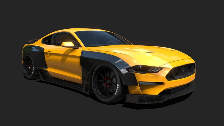 Ford Mustang GT Drift Spec 3D Model