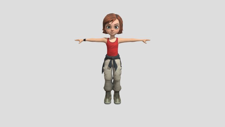 Penny Outfit Disney Bolt (FBX) 3D Model