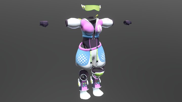 UPSuit - VRChat Outfit 3D Model