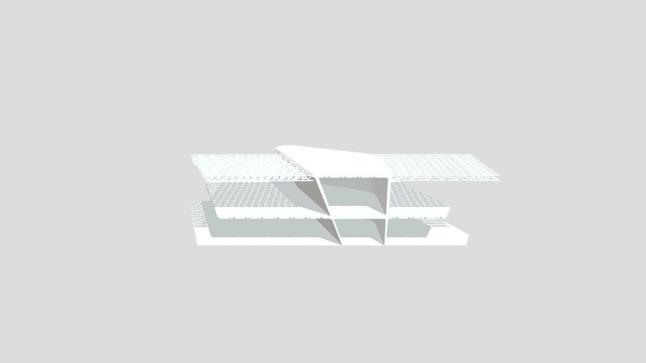 Phaeno Structure_section 3D Model