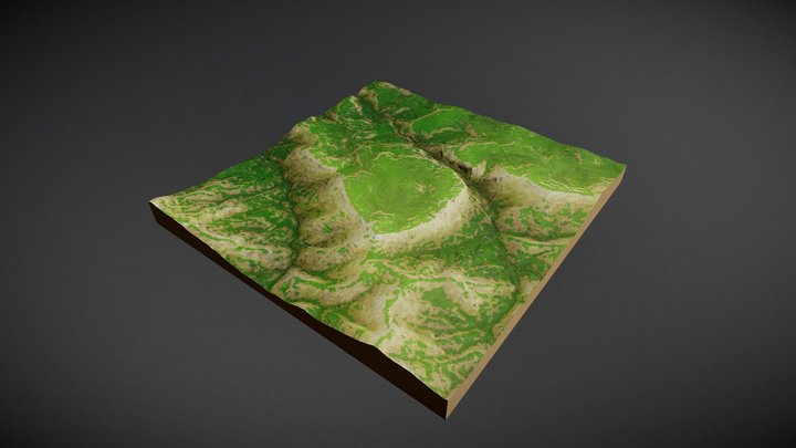 Shusha 3D Landscape 3D Model