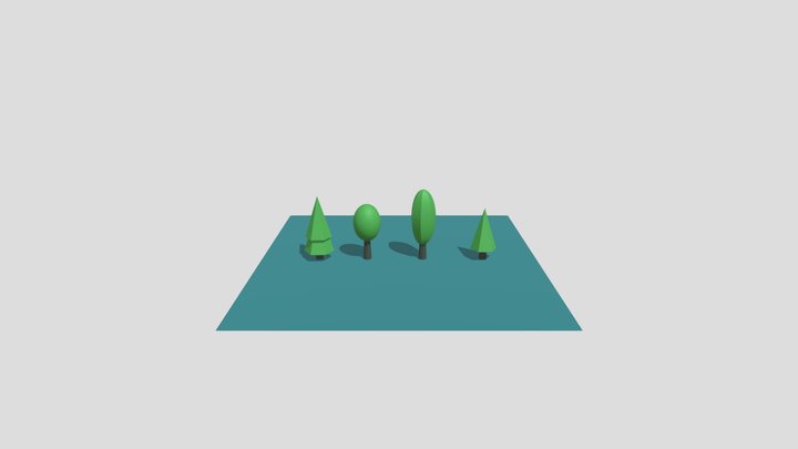 Simple Trees 3D Model
