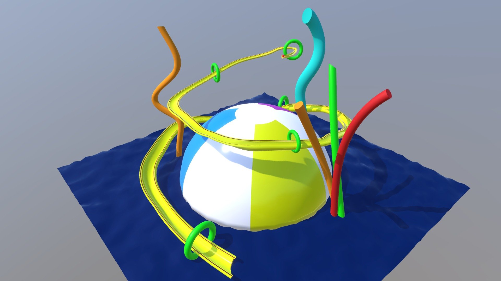 Water Slide - Marble Madness