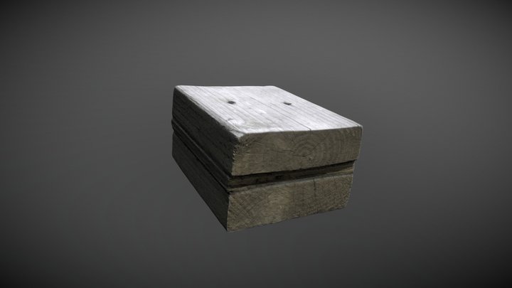 Photogrammetry_Block of Wood 3D Model