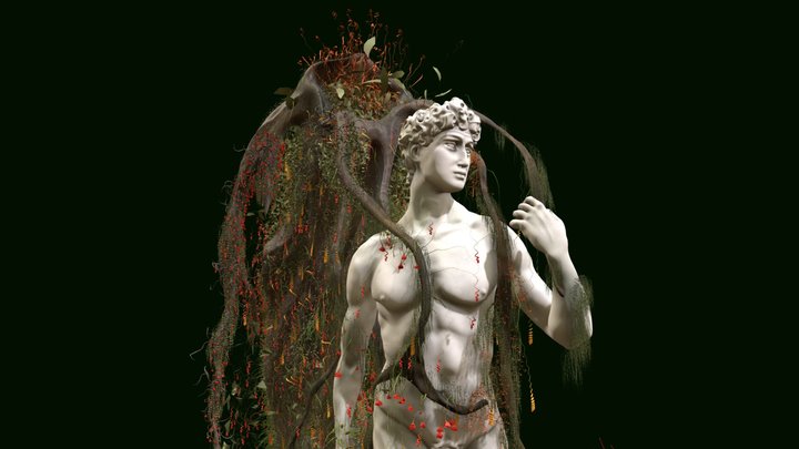 David with the nature 3D Model