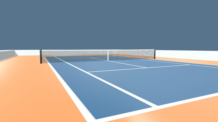 Tennis Court 3D Model