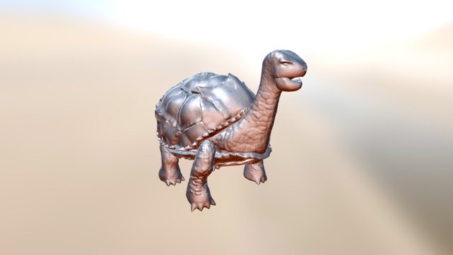 Cartoon turtle 3D Model