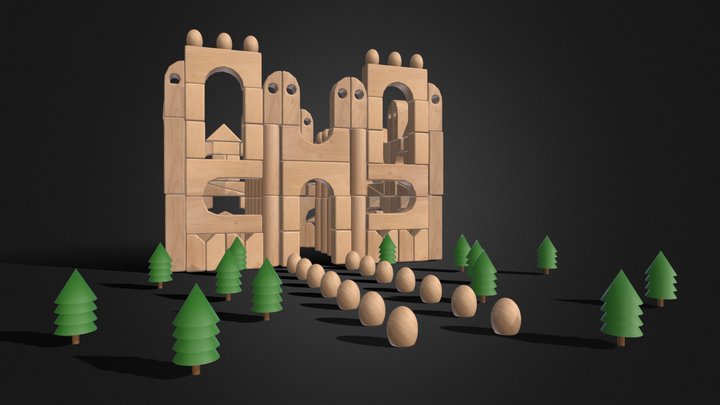 wk7b_unit_block_castle 3D Model