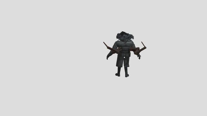 Titan_tv_man_infected_rig_mixamo_ik 3D Model
