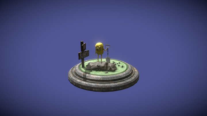 Jake My Burrito 3D Model