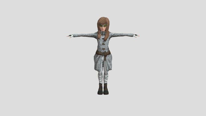 girl character 3D Model