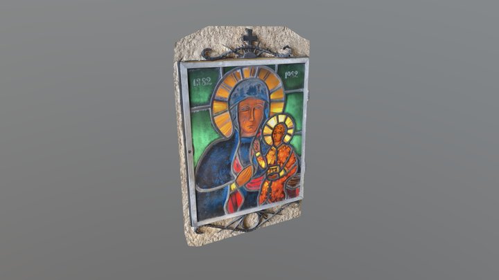 Madonna in the frame 3D Model