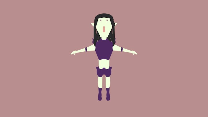 Moonchild Wood Elf Child 3D Model