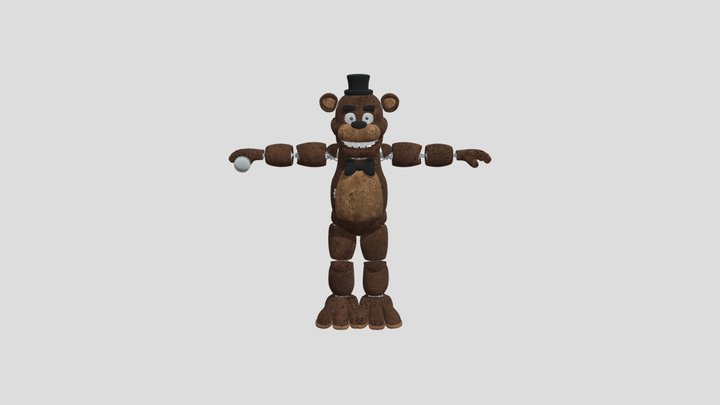 Freddy Fazbear Remastered 3D Model