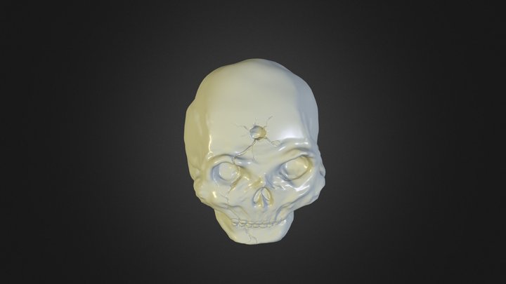bullet vs skull 3D Model