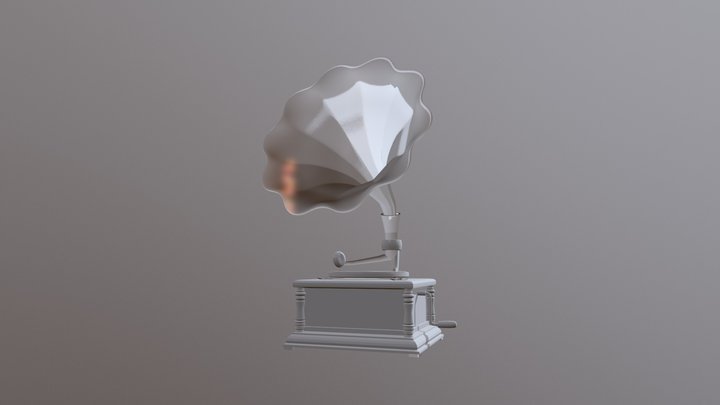 Gramophone 3D Model