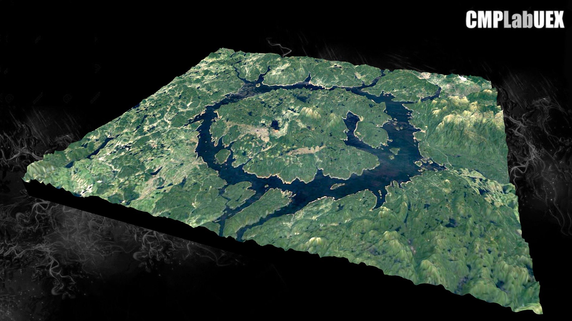Lago Manicouagan, Quebec, Canadá