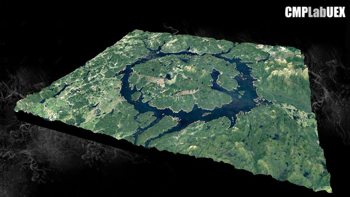 Lago Manicouagan, Quebec, Canadá
