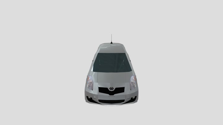 "low poly" Toyota Yaris 3D Model