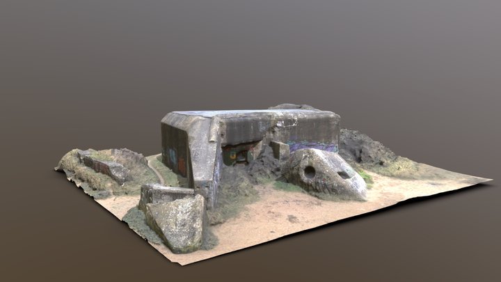 Bunker_ La_ Redoute 3D Model